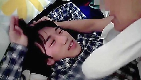 Japanese babe takes a deep throating blowjob and gets fucked face down