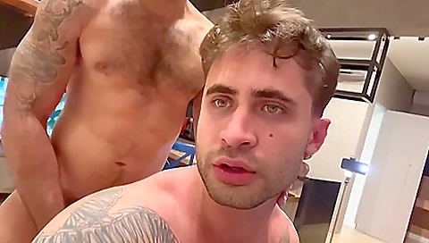Milking The Faggot Ass Without A Condom