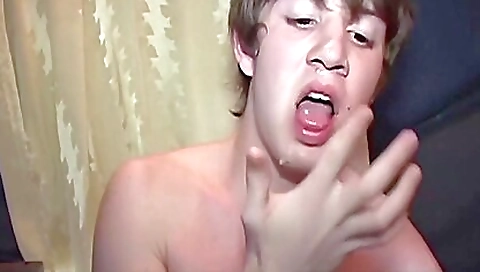 Amazing deepthroat and facial show off on the camera