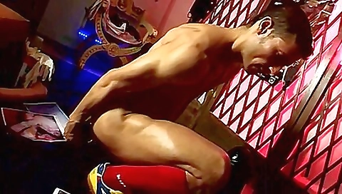 Latin woman with a huge dildo is going to get banged hard
