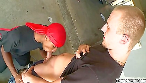 Very hot interracial sex with a black dude and a big black dick