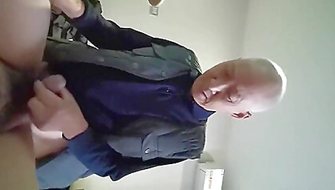 Older dude fuck young friend and another guy with a vibrator