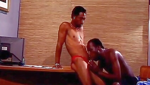 Black vintage sex with a horny guy in a homemade scene