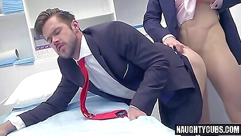 Medical student fucks with big cock in her uniform