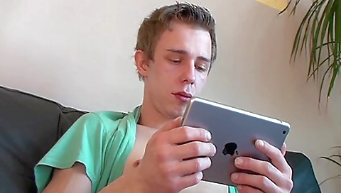 Skinny teen is giving a great blowjob to her lover